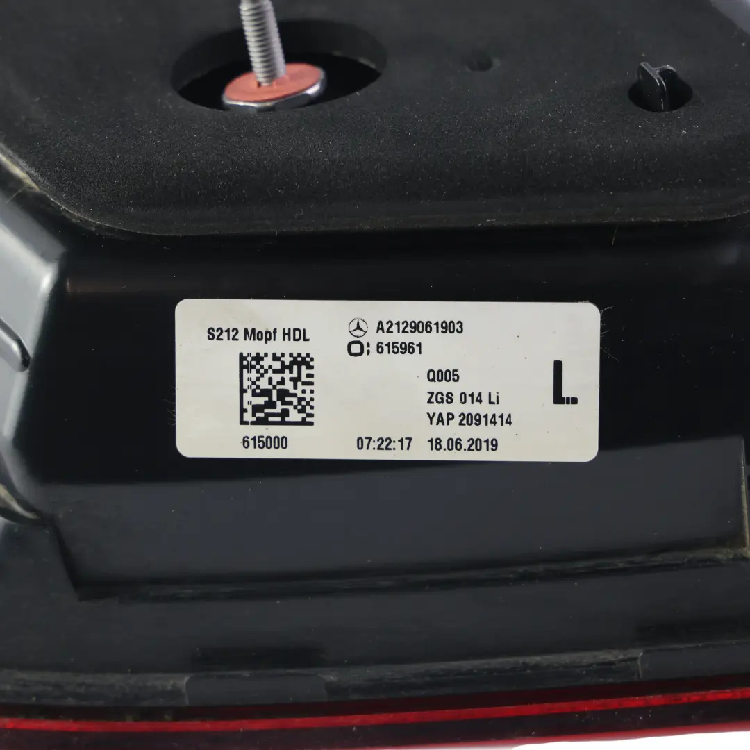 Mercedes S212 Boot Tailgate Trunk Lamp Inner Light Left N/S - SKU A2129061903 - Part number A2129061903
