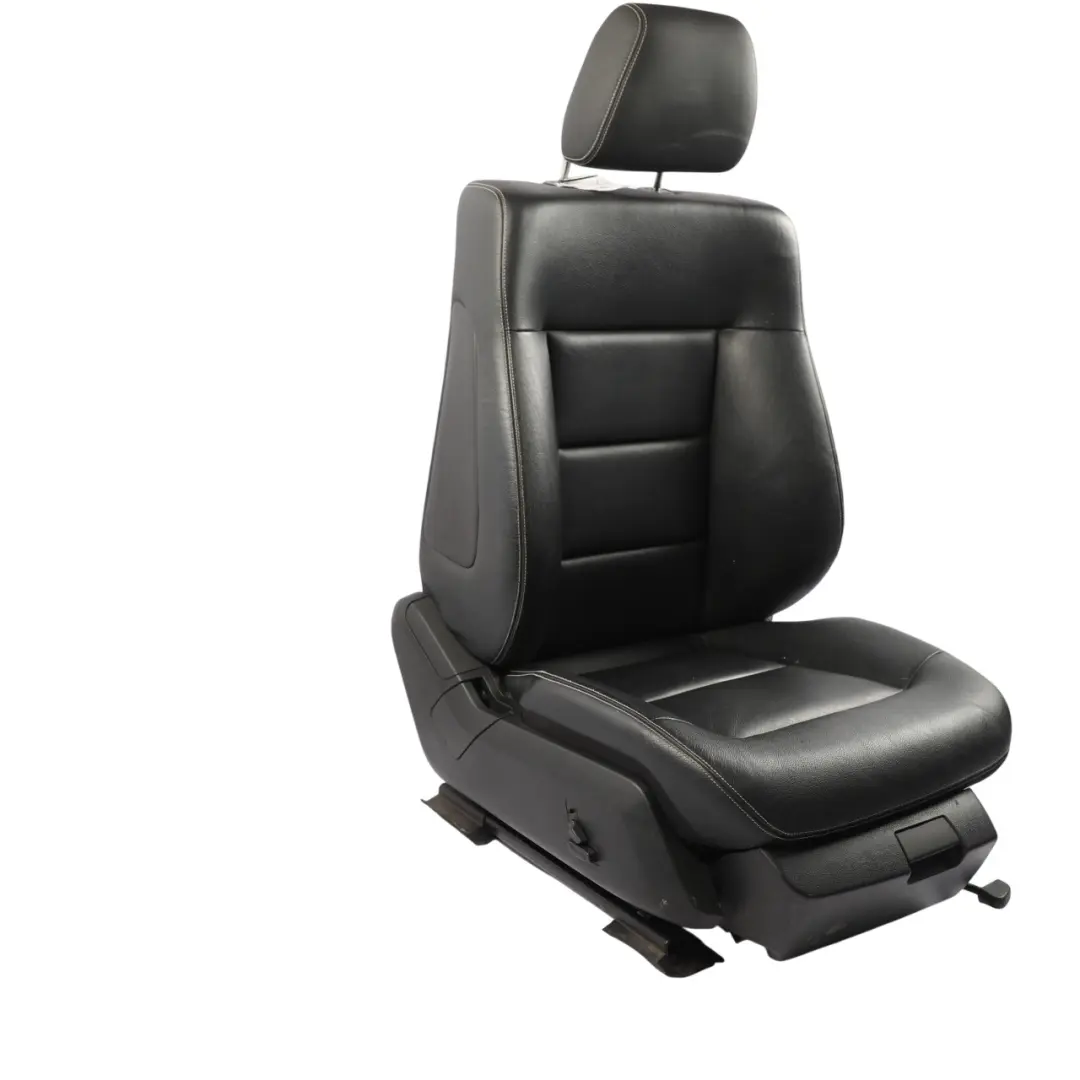 Mercedes W212 Fotel Prawy Przód Elektryczne Skórzany Czarny - SKU A2129105247-1 - Numer Części A2129105247