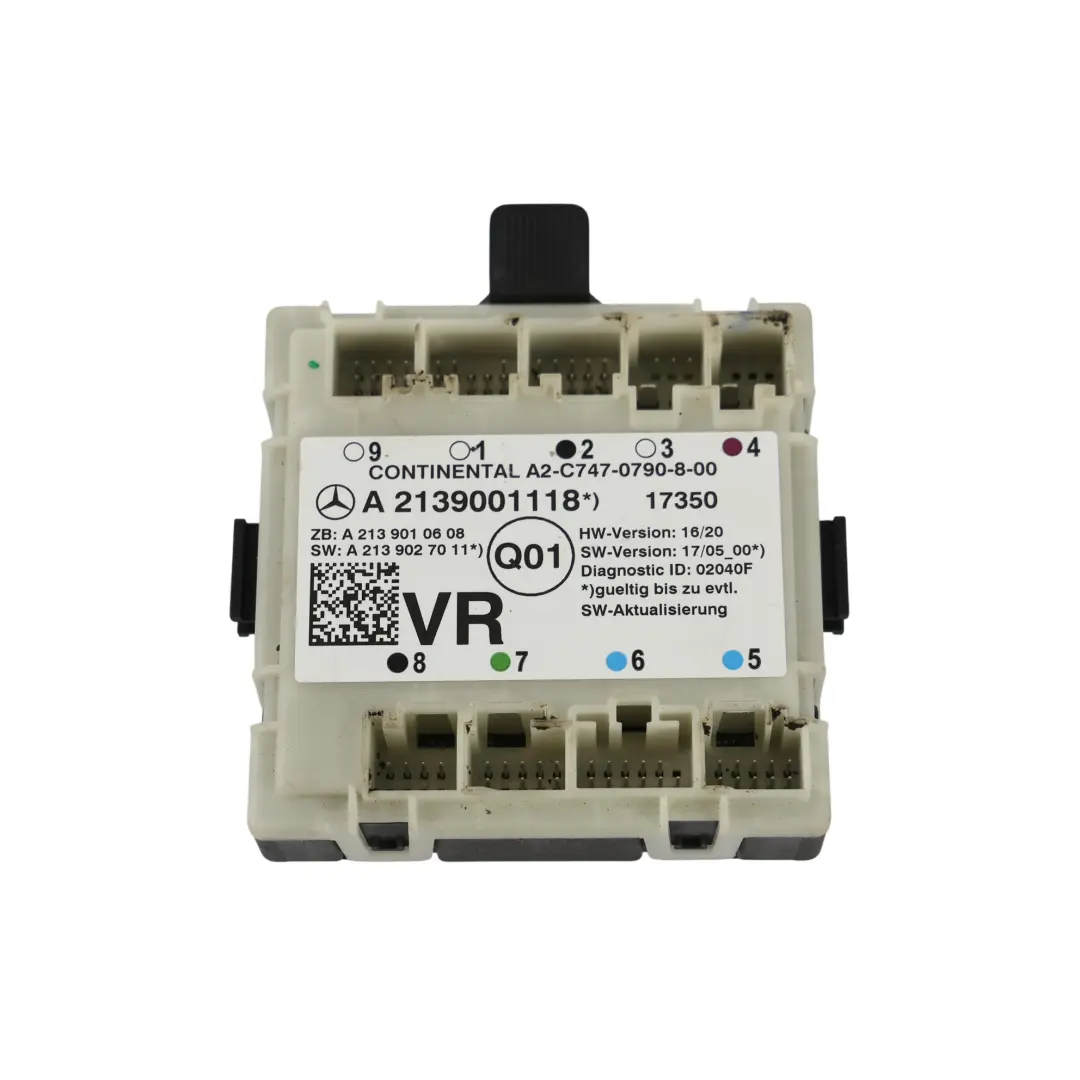 Mercedes W213 Módulo ECU Control Puerta Delantera Derecha - SKU A2139001118 - Número de pieza A2139001118