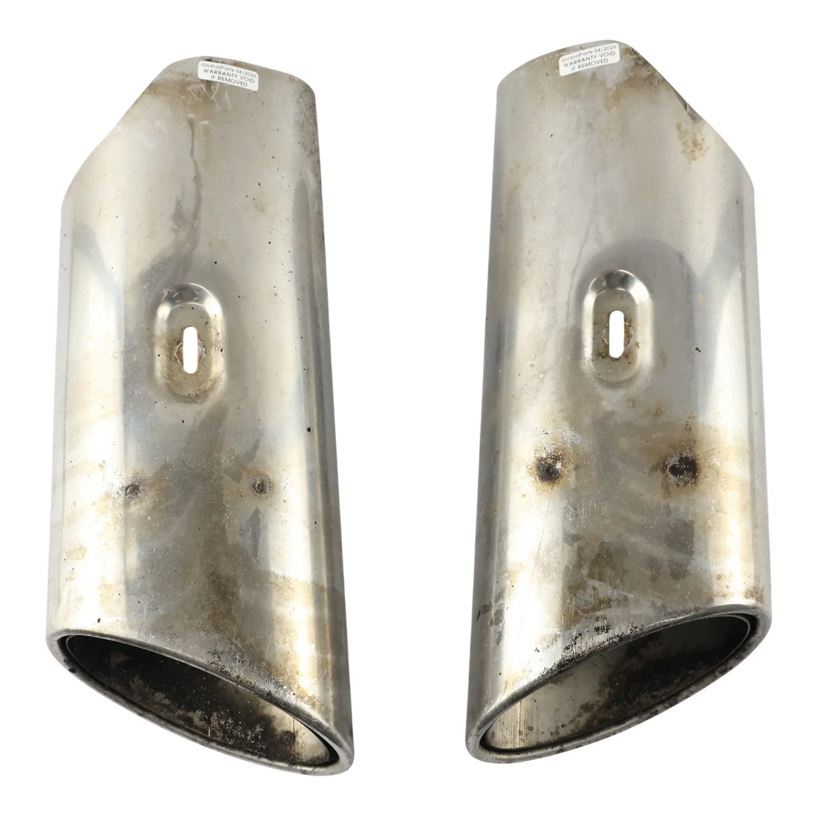 Mercedes C219 OM642 Auspuff Rohr Spitze Ende Set x2 Links A2194920014