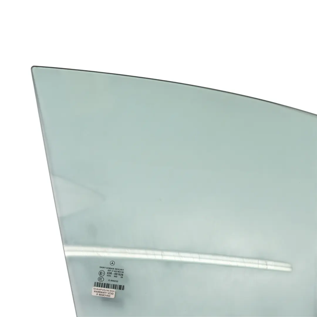 W219 Finestra laterale anteriore destra vetro AS2 per Mercedes CLS con numero di parte A2197250210 Mercedes CLS W219 Finestra laterale anteriore destra vetro AS2 - SKU A2197250210 - Numero di parte A2197250210