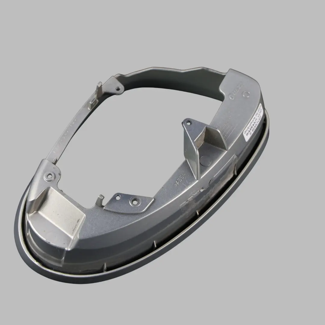 Mercedes C219 W221 Außenspiegel Ring Links Verkleidung Designo Silber - SKU A2198100164-SVR - Teilenummer A2198100164