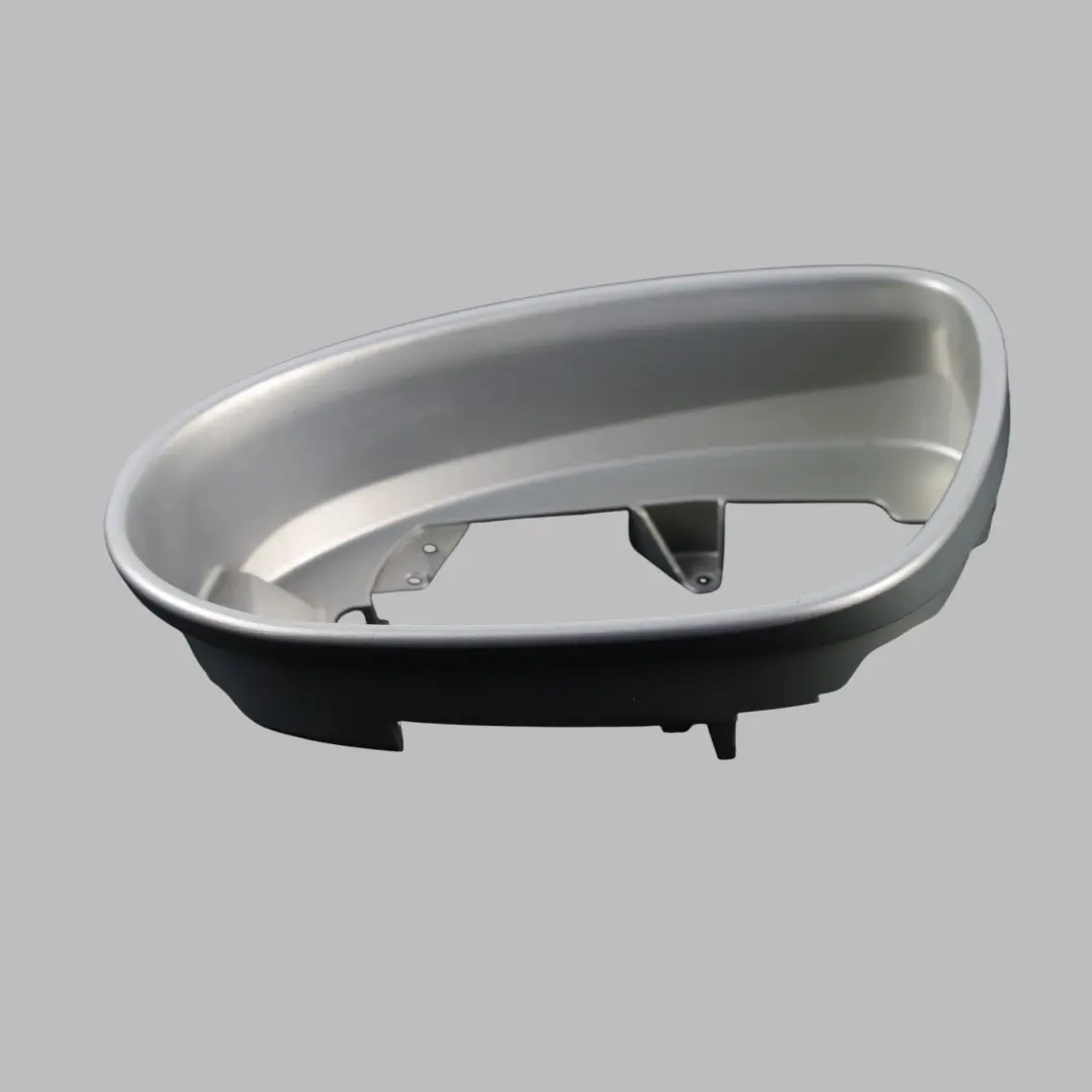 Mercedes C219 W221 Ramka Obudowa Lusterka Lewa Designo Srebrna - 029 - SKU A2198100164-SVR - Numer Części A2198100164