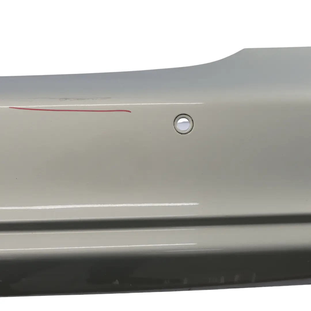 Mercedes W219 Rear Bumper Trim Panel Covering Designo Silver Metallic - 029 - SKU A2198800683-SVR - Part number A2198800683