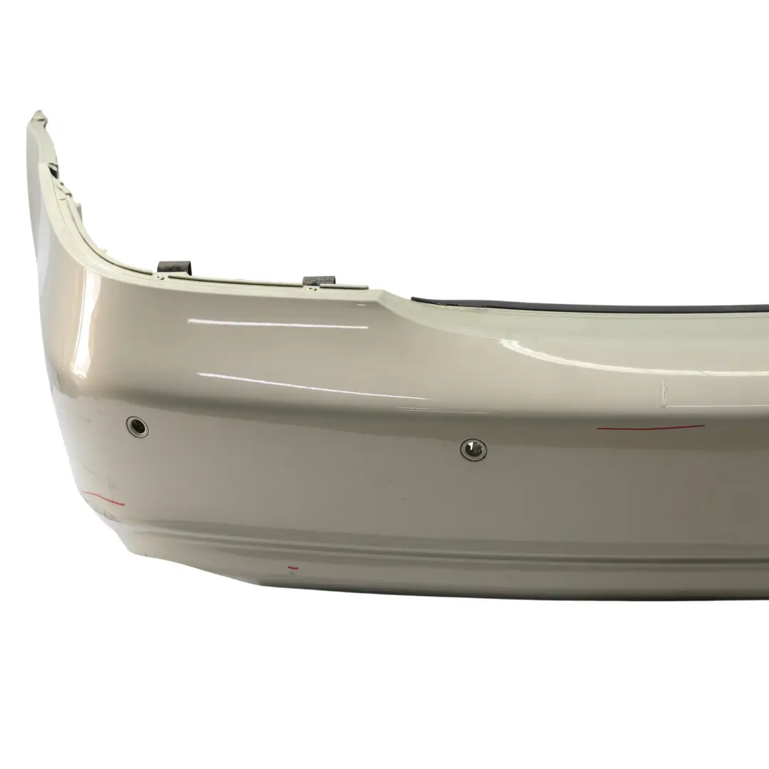 W219 Rear Bumper Trim Panel Covering Designo Silver Metallic - 029 to Mercedes with Part number A2198800683 Mercedes W219 Rear Bumper Trim Panel Covering Designo Silver Metallic - 029 - SKU A2198800683-SVR - Part number A2198800683