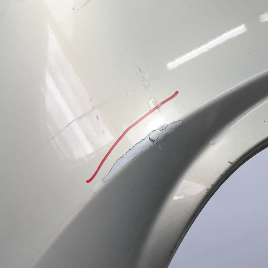 Mercedes W219 Rear Bumper Trim Panel Covering Designo Silver Metallic - 029 - SKU A2198800683-SVR - Part number A2198800683