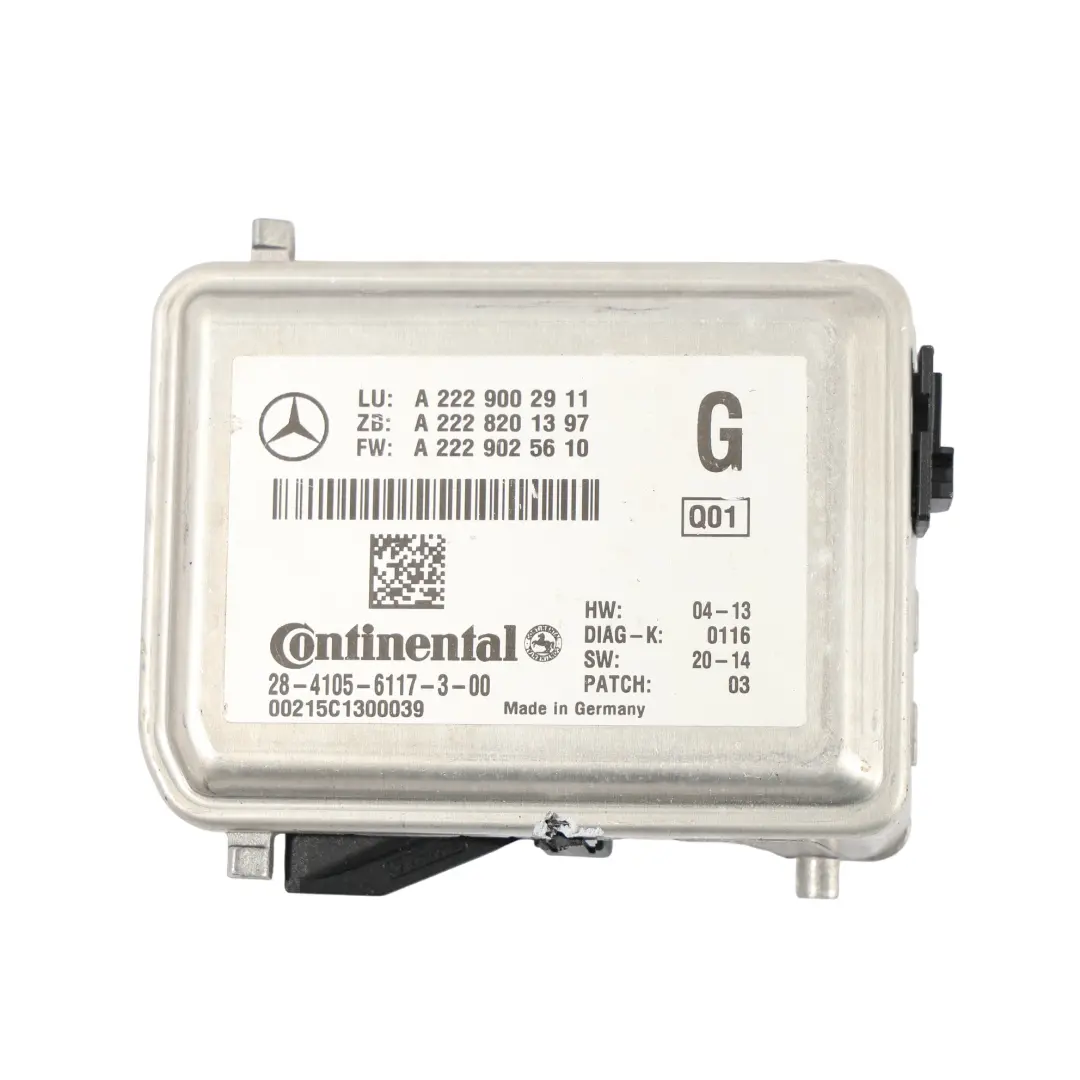 Mercedes W205 Windscreen Front Lane Assist Camera - SKU A2229002911 - Part number A2229002911