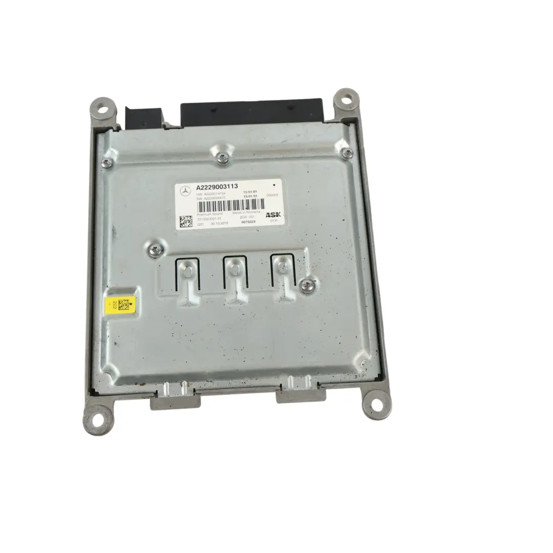Mercedes W205 W217 W222 W253 Amplificateur Son Burmester - SKU A2229003113 - Numéro de pièce A2229003113