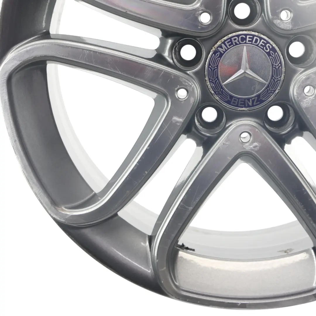 Mercedes W176 Llanta Aleación 17" 5 Radios Dobles ET:52.5 7.5J - SKU A2464010302-1 - Número de pieza A2464010302