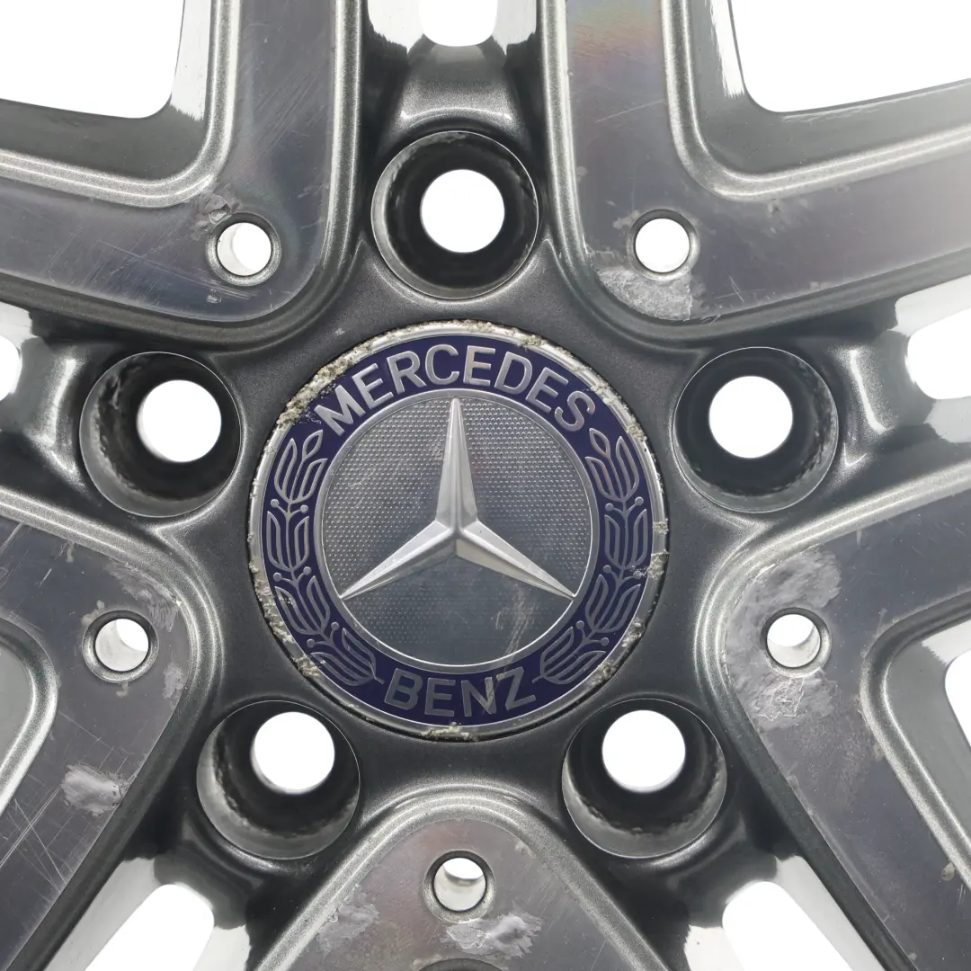 Alloy Rim 17" 5 Double Spoke ET:52.5 7.5J to Mercedes W176 Wheel with Part number A2464010302 Mercedes W176 Wheel Alloy Rim 17" 5 Double Spoke ET:52.5 7.5J - SKU A2464010302-1 - Part number A2464010302