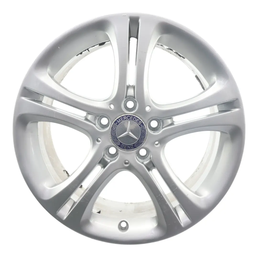 Silberne Leichtmetallfelge 17" 7.5J ET:52.5 für Mercedes W176 W246 mit Teilenummer A2464011002 Mercedes W176 W246 Silberne Leichtmetallfelge 17" 7.5J ET:52.5 - SKU A2464011002-1 - Teilenummer A2464011002
