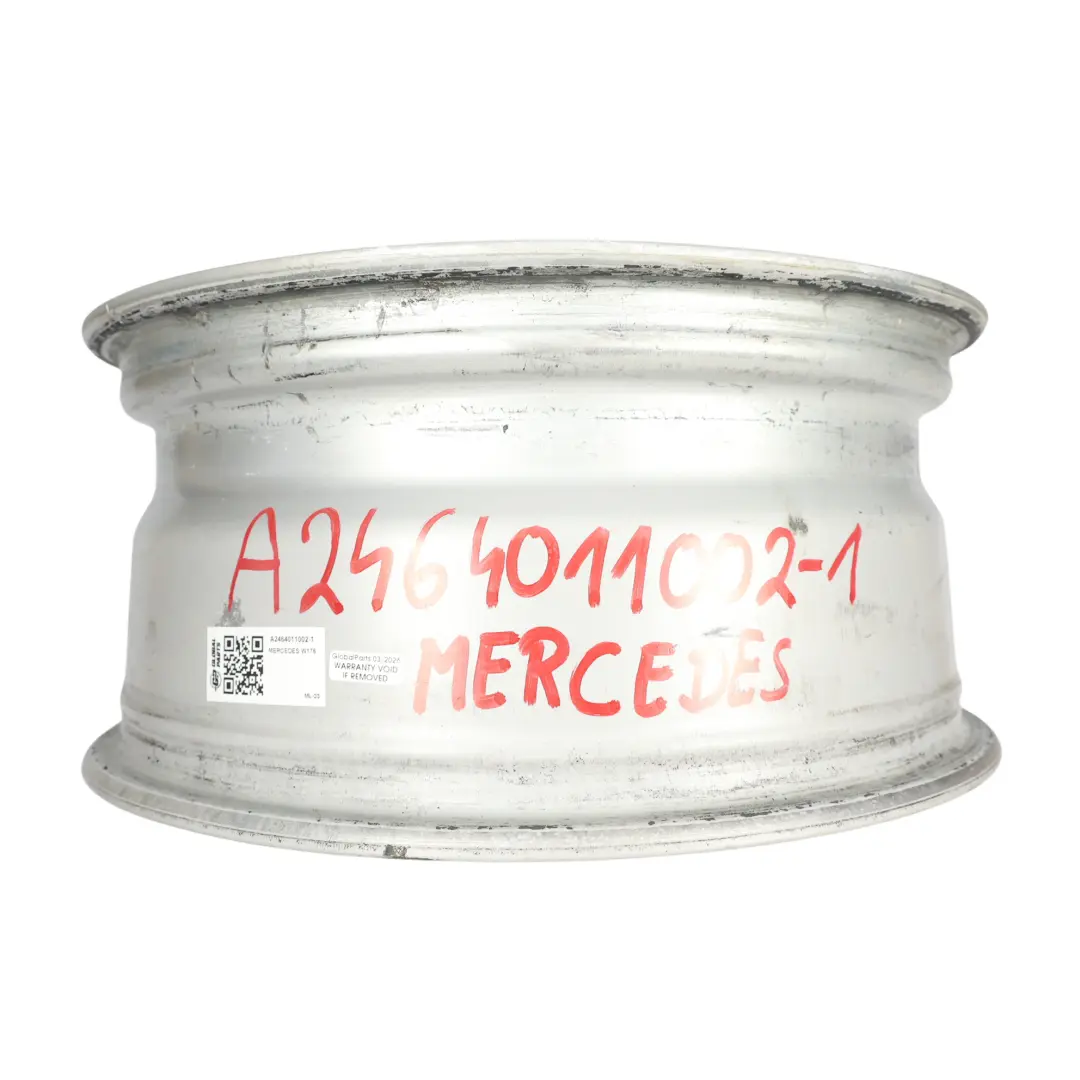 Alloy Rim 17" 7.5J ET:52.5 to Mercedes W176 W246 Silver Wheel with Part number A2464011002 Mercedes W176 W246 Silver Wheel Alloy Rim 17" 7.5J ET:52.5 - SKU A2464011002-1 - Part number A2464011002