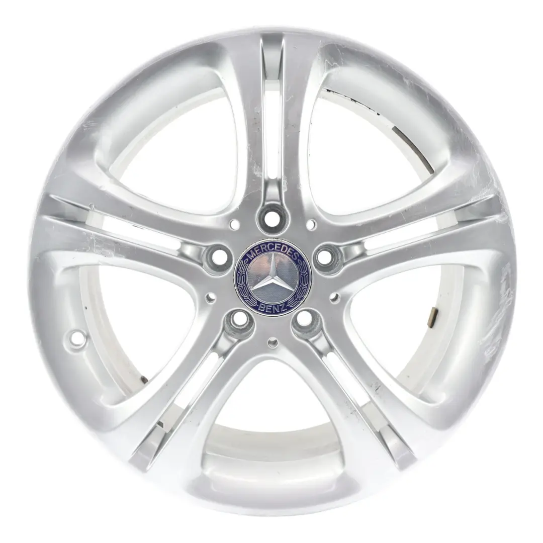 Silberne Leichtmetallfelge 17" 7.5J ET:52.5 für Mercedes W176 W246 mit Teilenummer A2464011002 Mercedes W176 W246 Silberne Leichtmetallfelge 17" 7.5J ET:52.5 - SKU A2464011002-2 - Teilenummer A2464011002