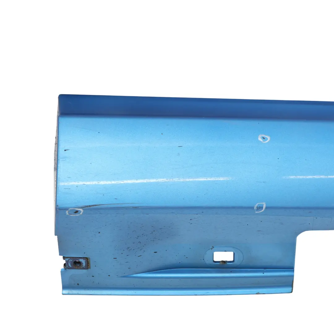 Mercedes W176 W246 Door Sill Side Cover Skirt Right O/S South Sea Blue 162 - SKU A2466980654-SSB - Part number A2466980654