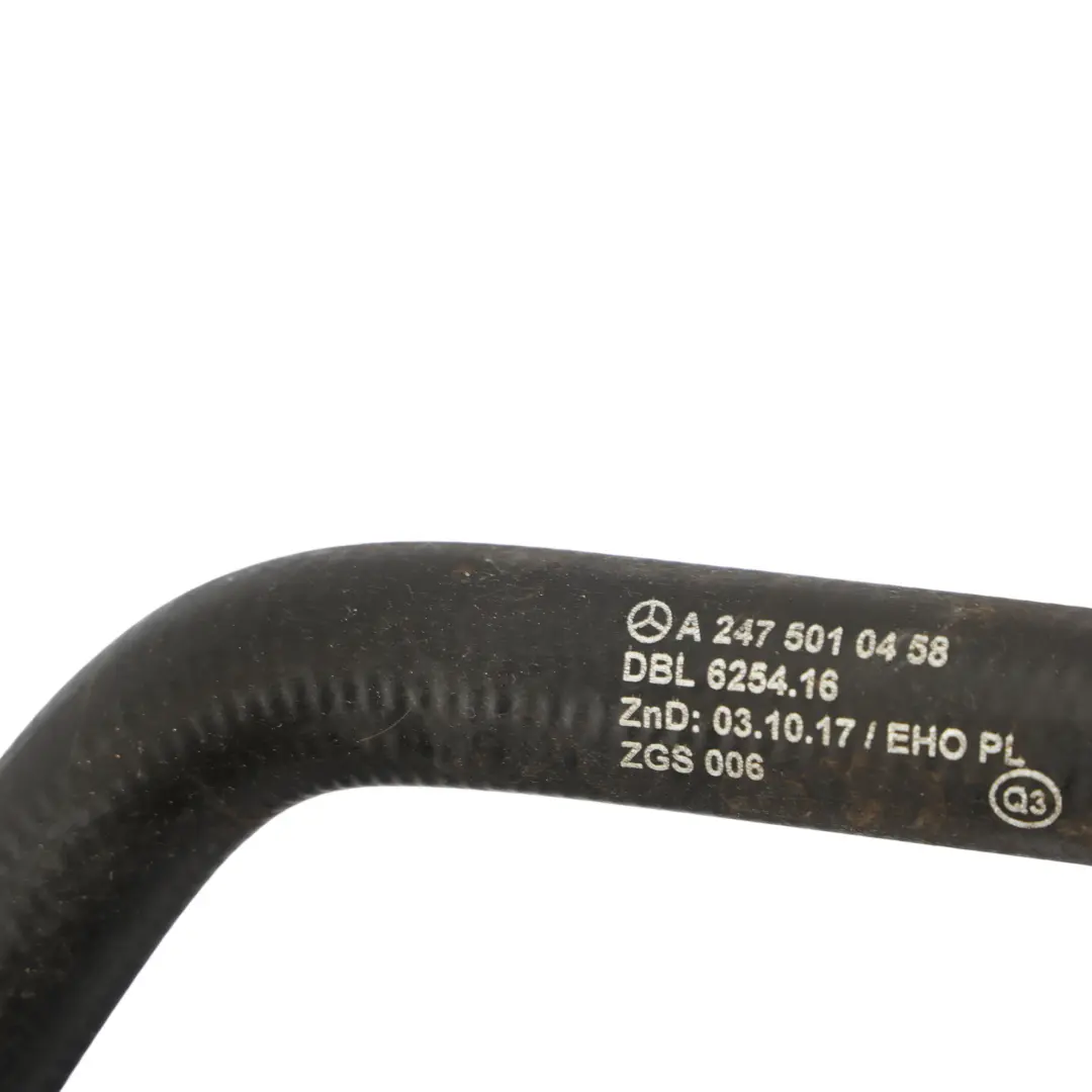 Tuyau Eau Radiateur Liquide Refroidissement Droite pour Mercedes W177 à propos du numéro de pièce A2475010458 Mercedes W177 Tuyau Eau Radiateur Liquide Refroidissement Droite - SKU A2475010458-1 - Numéro de pièce A2475010458