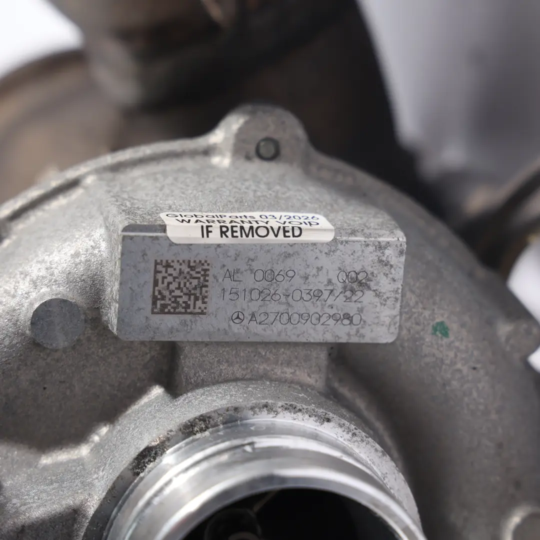 Mercedes W117 W176 W246 Turbocompressore Turbo - SKU A2700902980 - Numero di parte A2700902980
