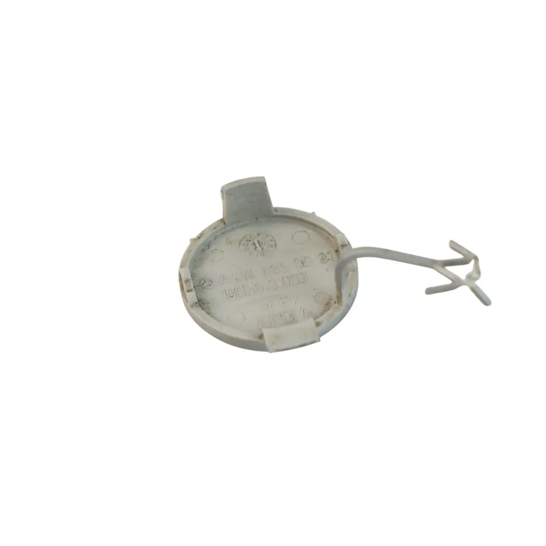 W414 Rear Tow Eye Hook Cover Brilliant Silver - 9744 to Mercedes Vaneo with Part number A4148850081 Mercedes Vaneo W414 Rear Tow Eye Hook Cover Brilliant Silver - 9744 - SKU A4148850081-BRS - Part number A4148850081