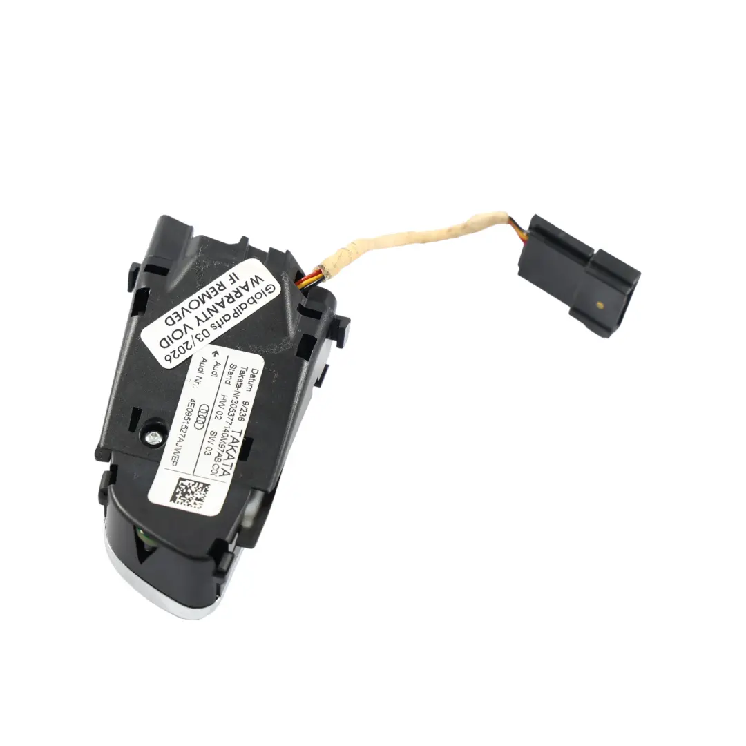 Interruptor Control Multifunción Volante Derecho para Audi A3 8P con número de pieza 4E0951527AJ Audi A3 8P Interruptor Control Multifunción Volante Derecho - SKU 4E0951527AJ-3 - Número de pieza 4E0951527AJ