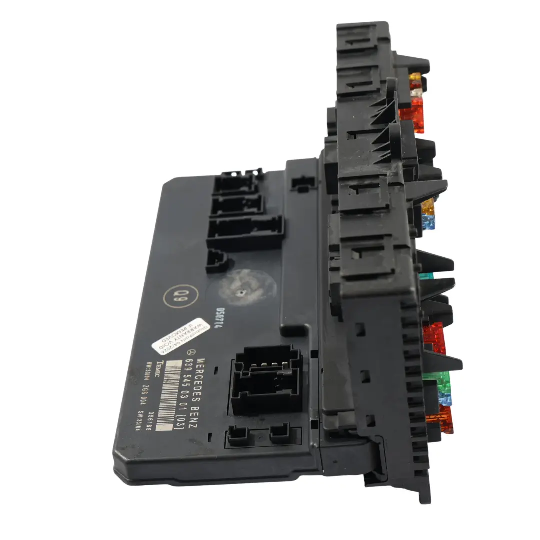 Mercedes W639 Caja Fusibles Relé Unidad Control Módulo Eléctrico SAM - SKU A6395450301-3 - Número de pieza A6395450301