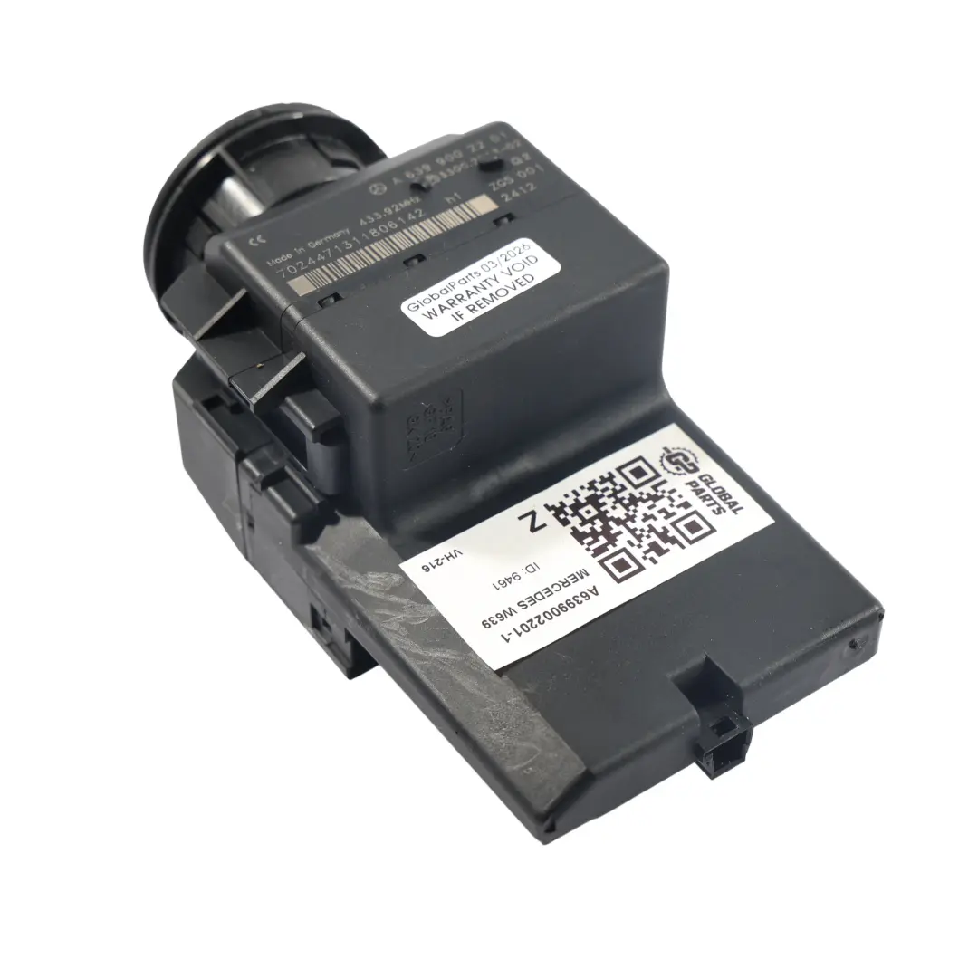 Mercedes Vito W639 Interruptor Encendido Unidad Control - SKU A6399002201-1 - Número de pieza A6399002201