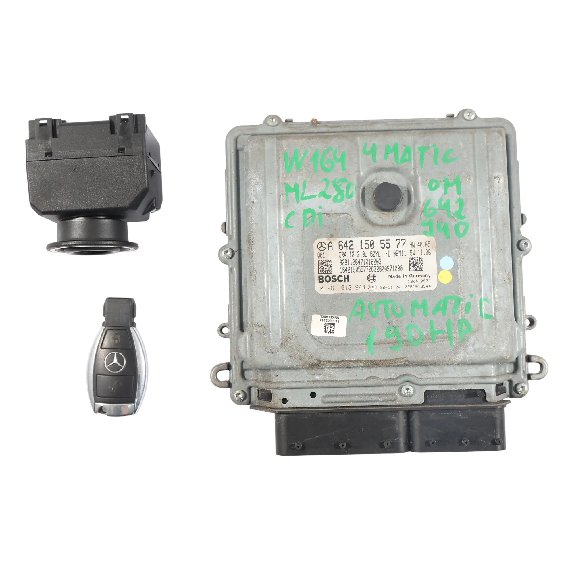 Mercedes W164 Kit Centralina Motore 190HP 642940 4MATIC Diesel A6421505577