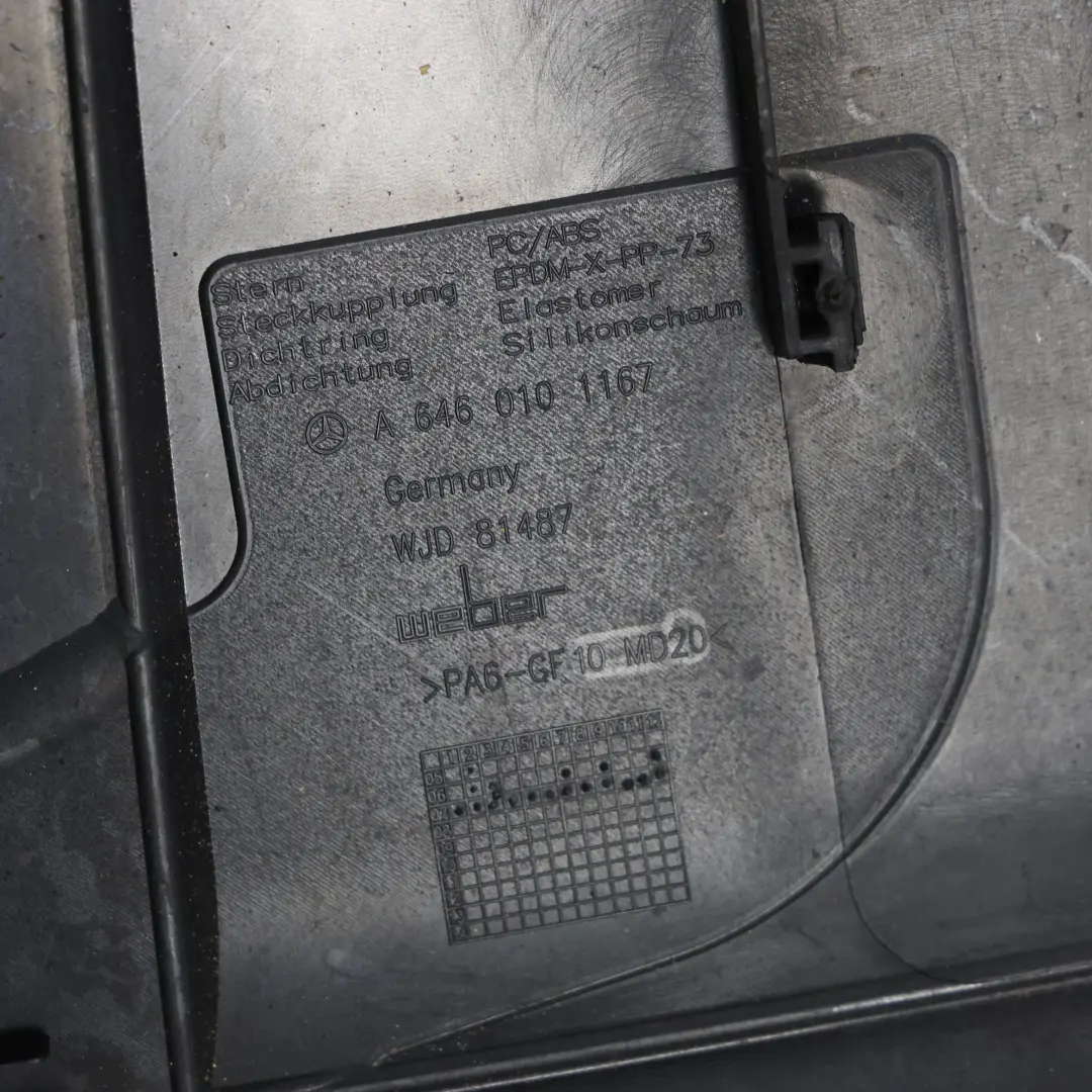 Panel Insulation 200 220 CDI OM646 Diesel to Mercedes W204 Engine Cover with Part number A6460101167 Mercedes W204 Engine Cover Panel Insulation 200 220 CDI OM646 Diesel - SKU A6460101167 - Part number A6460101167