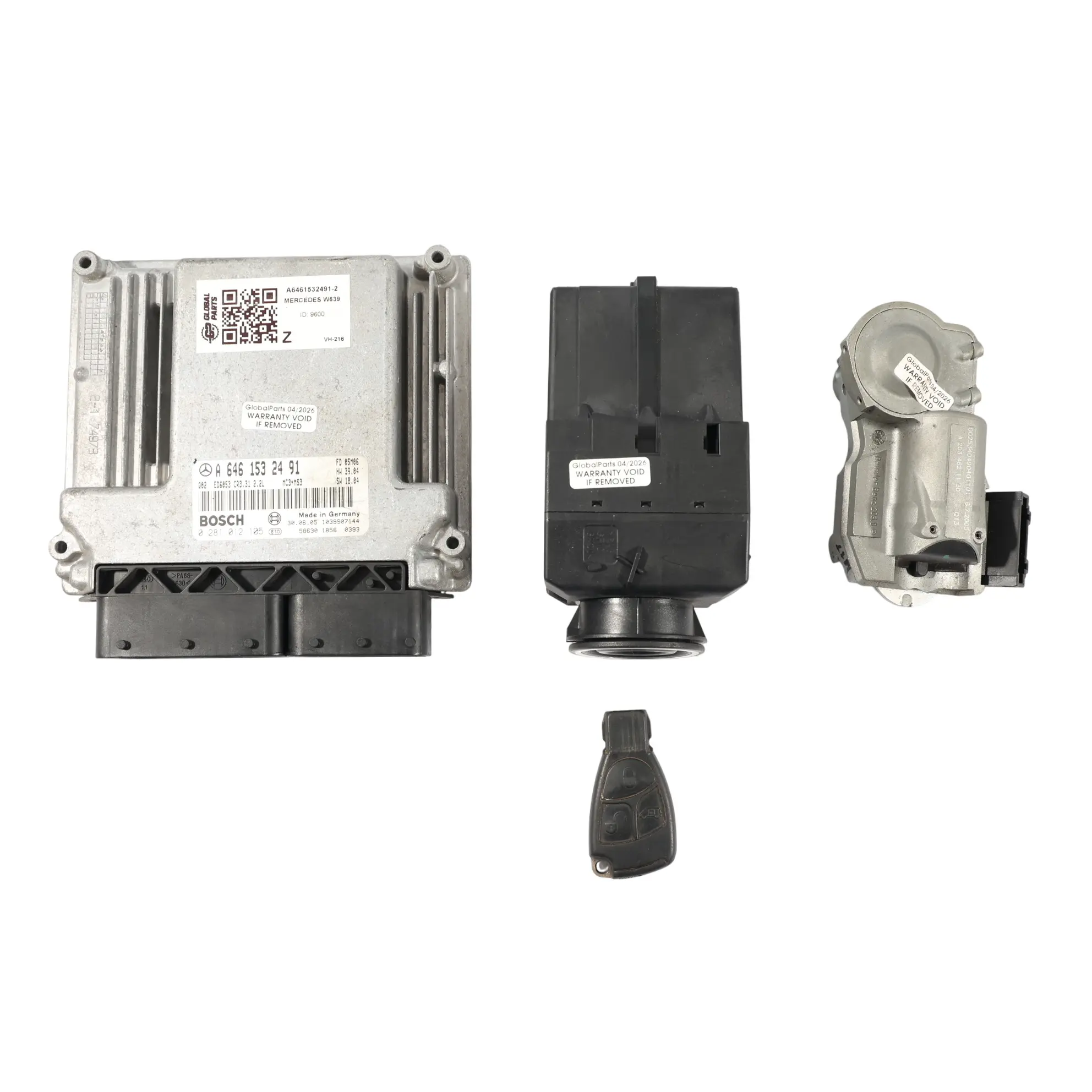 Mercedes W639 OM646.982 Moduł Silnika ECU Zestaw 150KM A6461532491 Automat