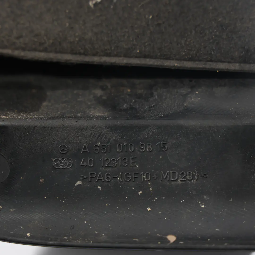 Mercedes W176 OM651 Diesel Motore Top Trim Coperchio - SKU A6510109815 - Numero di parte A6510109815