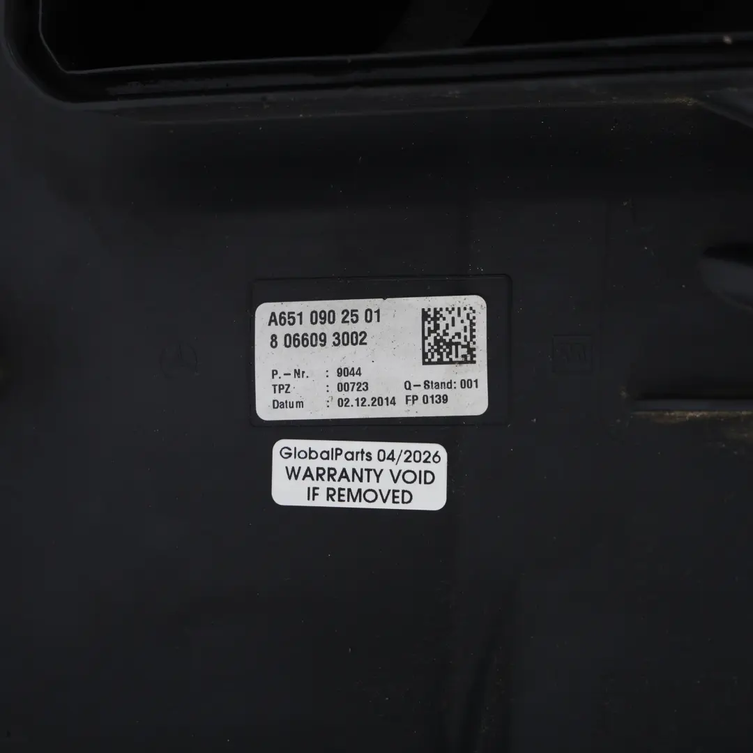 Mercedes W205 Caja Filtro Aire Silenciador OM651 Diesel - SKU A6510902501-1 - Número de pieza A6510902501