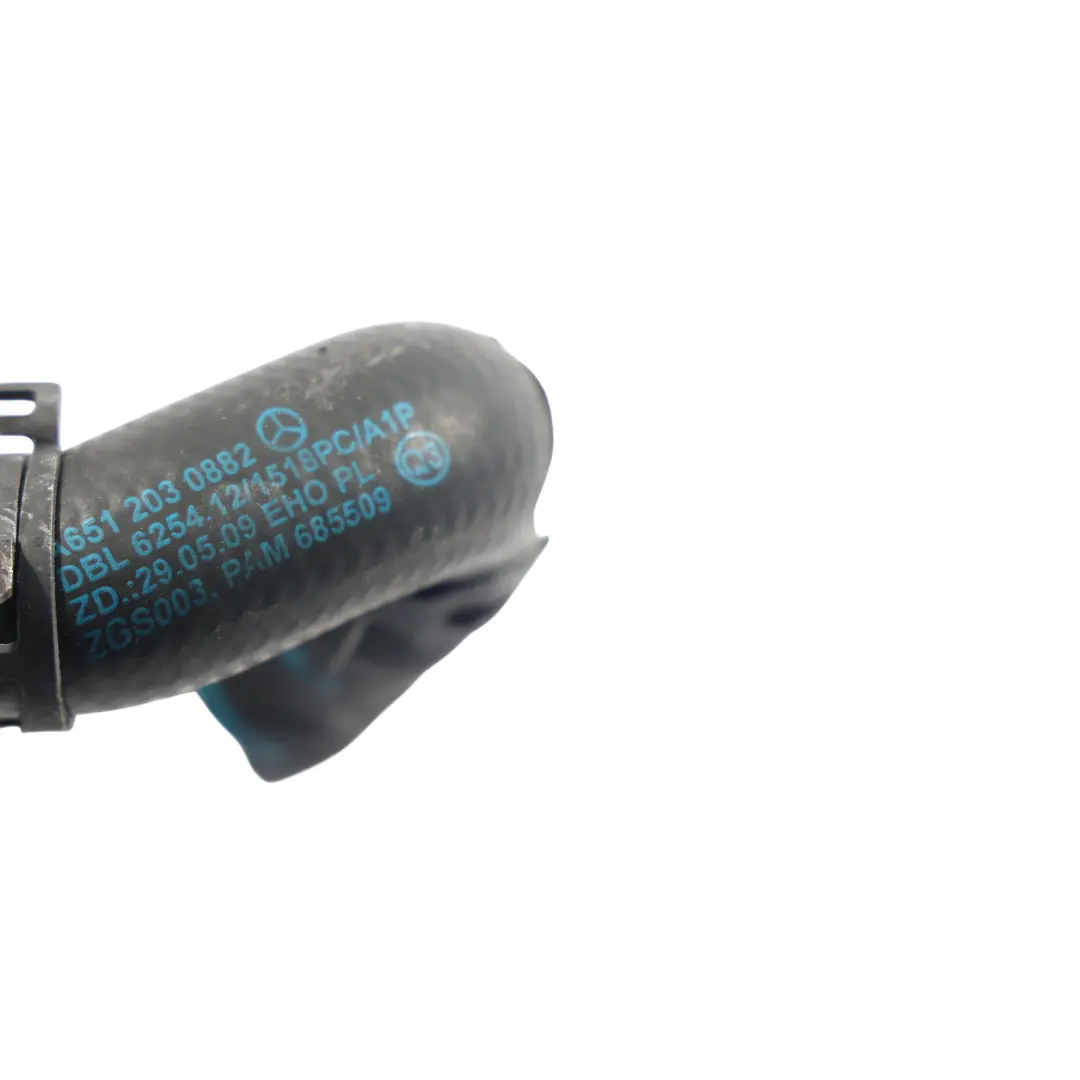  Tubo refrigerante Mercedes W204 Diesel OM651 Linea valvola di raffreddamento EGR - SKU A6512030882 - Numero di parte A6512031882