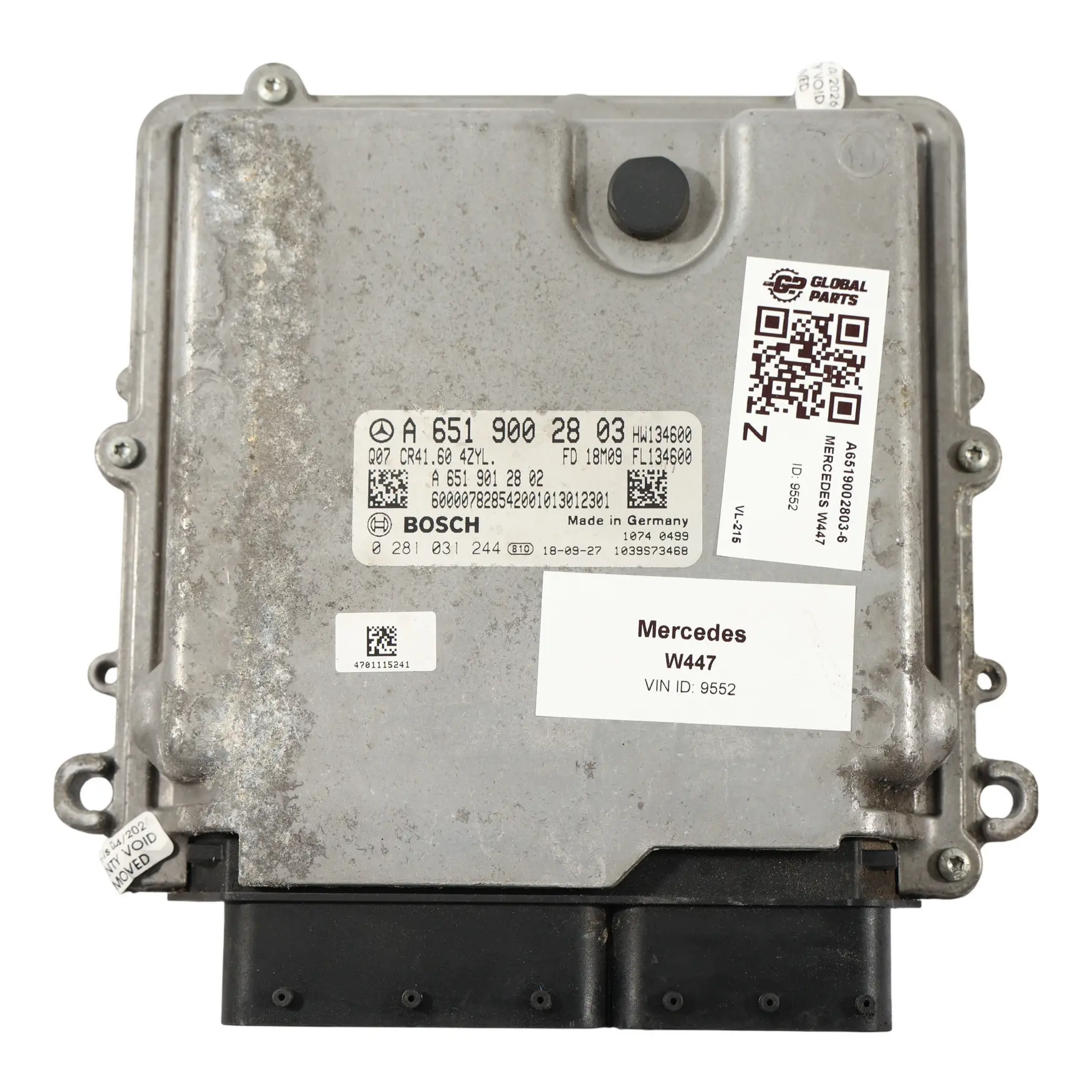 Mercedes W447 Centralina Motore ECU 136HP 114 CDI OM651.950 A6519002803 Manuale