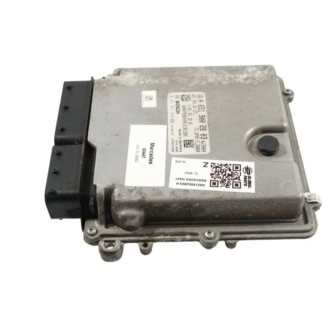 Mercedes W447 UCM ECU 136HP 114 CDI OM651.950 Manual - SKU A6519002803-6 - Número de pieza A6519002803