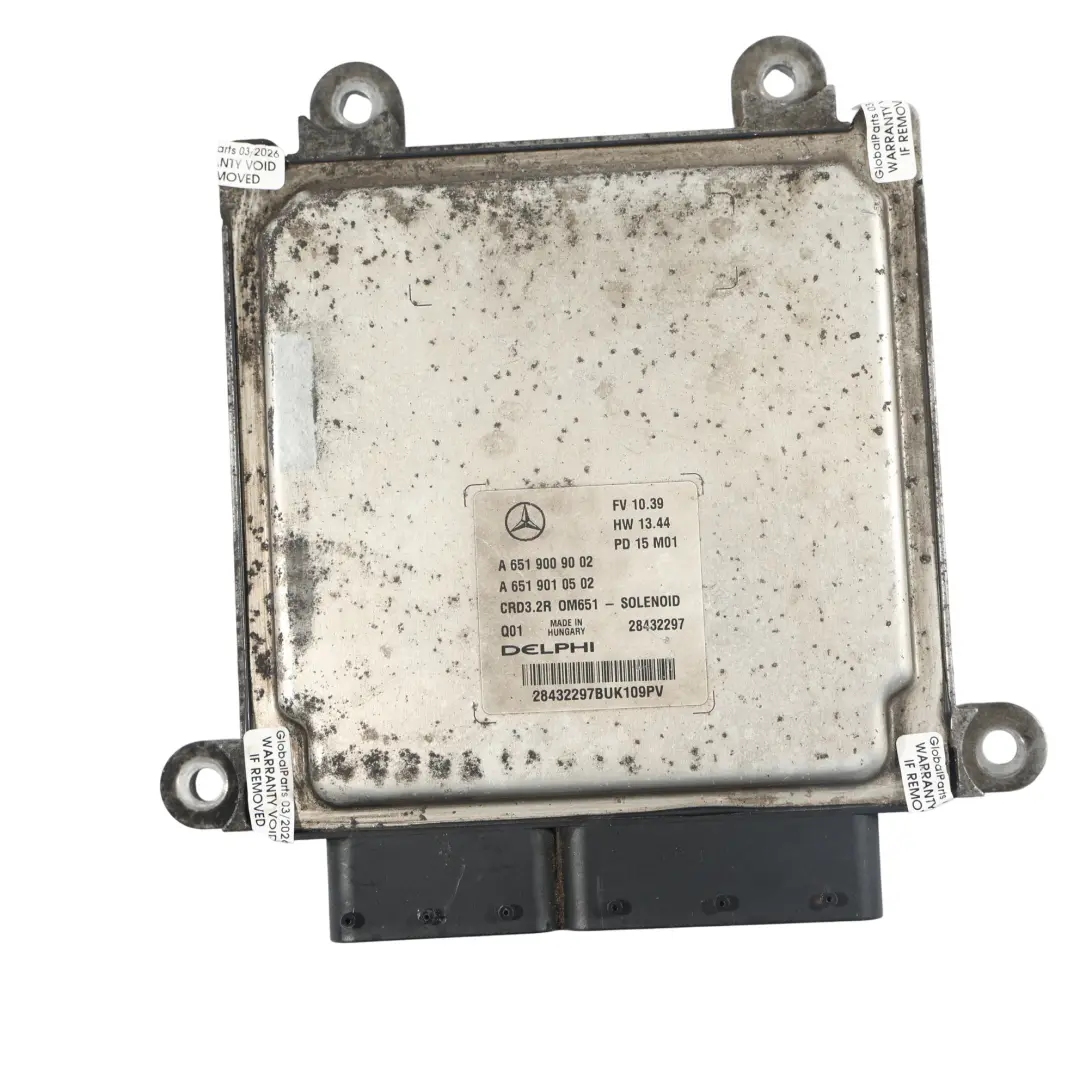 E300 BlueTEC Hybrid 204HP Modulo Controllo Motore ECU per Mercedes W212 con numero di parte A6519009002 Mercedes W212 E300 BlueTEC Hybrid 204HP Modulo Controllo Motore ECU - SKU A6519009002 - Numero di parte A6519009002