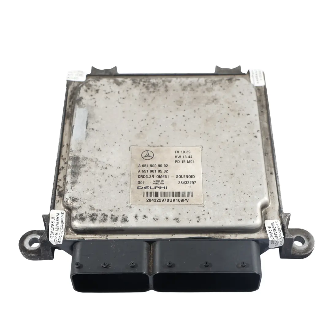 Mercedes W212 E300 BlueTEC Hybrid 204HP Engine Control Module ECU - SKU A6519009002 - Part number A6519009002