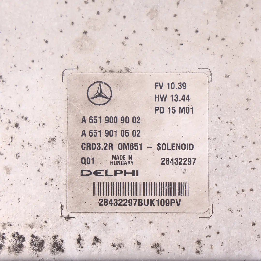 Mercedes W212 E300 BlueTEC Hybrid 204HP Modulo Controllo Motore ECU - SKU A6519009002 - Numero di parte A6519009002