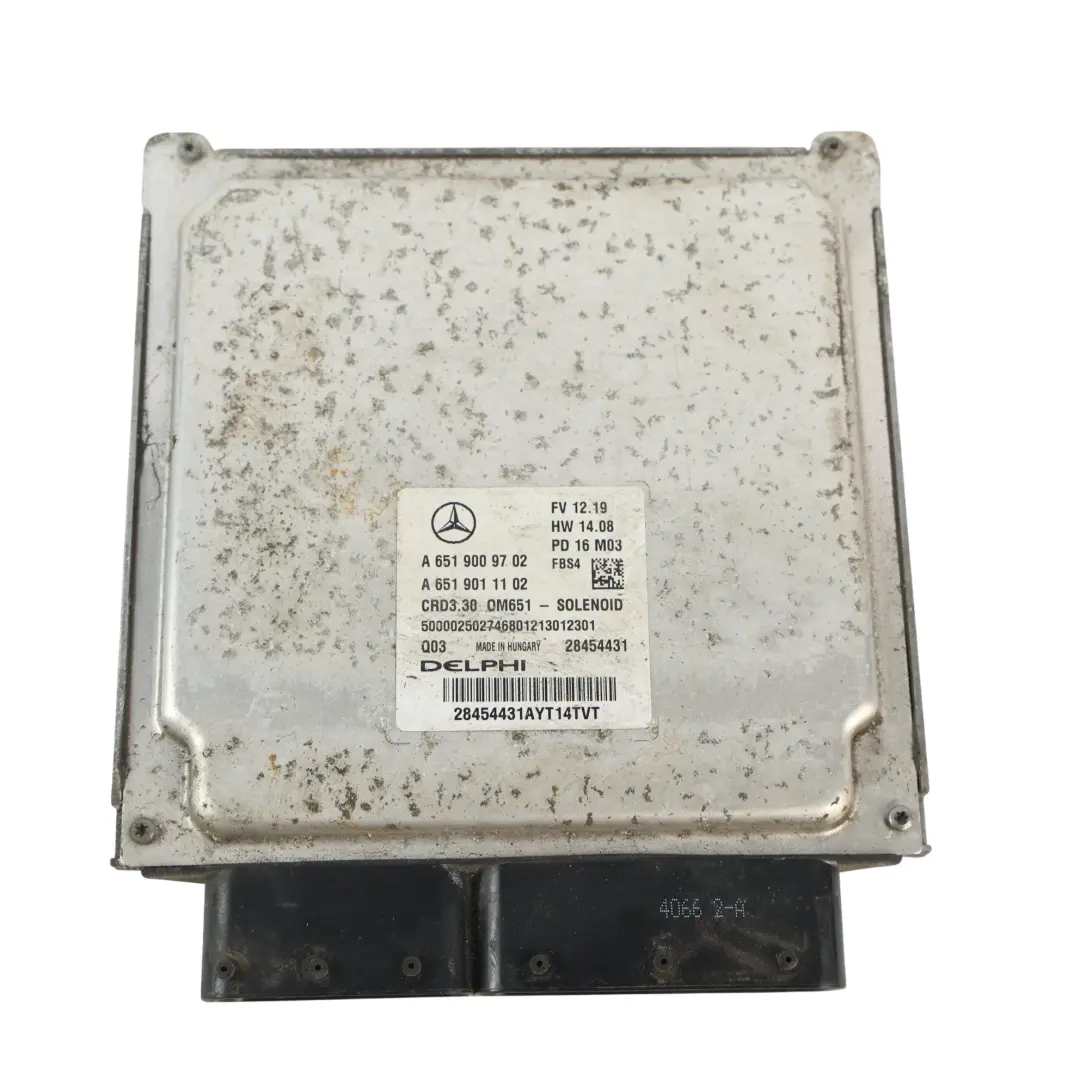 Mercedes W176 A220d OM651.930 177HP Kit ECU Motor 2 Llaves - SKU A6519009702-7 - Número de pieza A6519009702