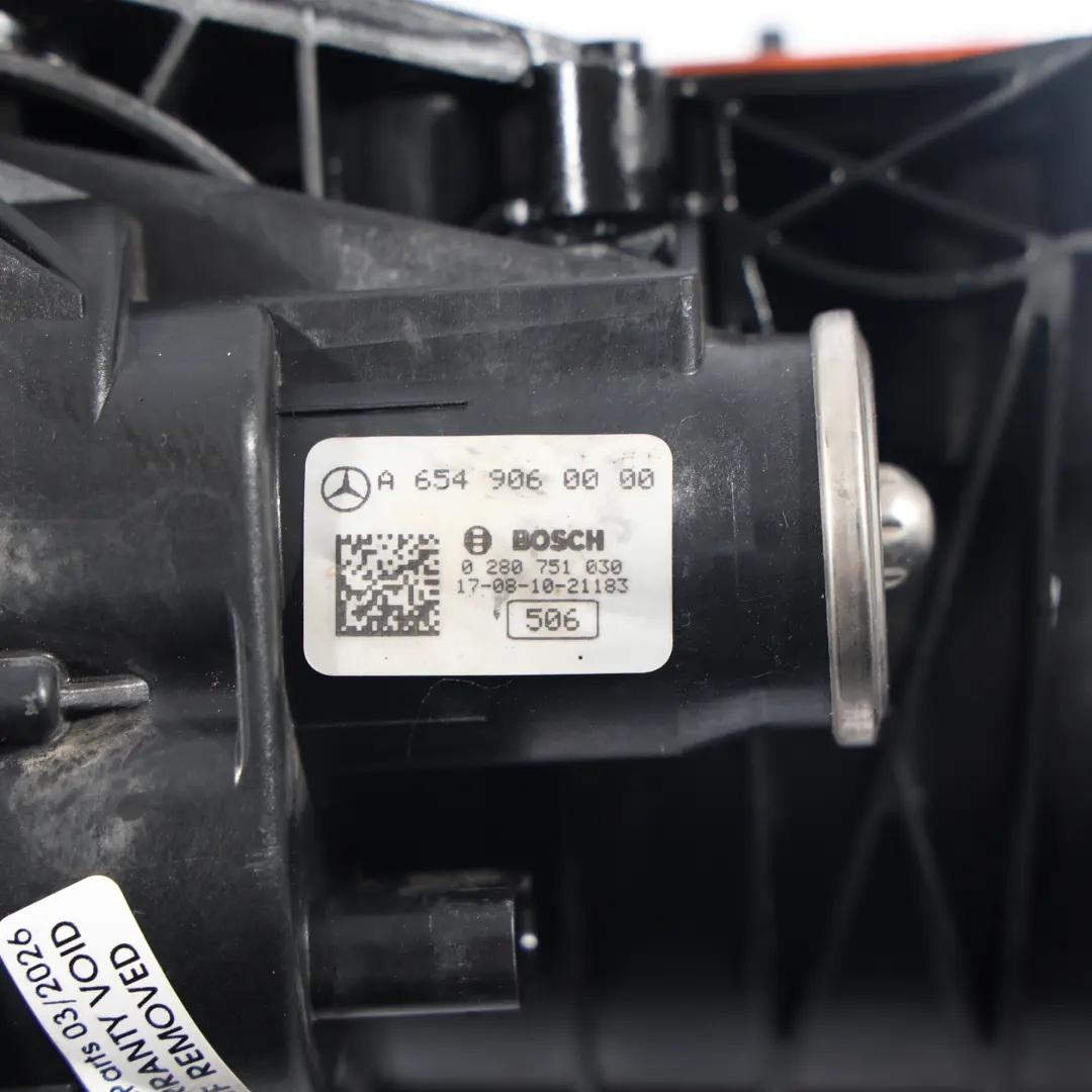 Mercedes W205 W213 OM654 Collettore Aspirazione Aletta Diesel - SKU A6540903500-1 - Numero di parte A6540903500