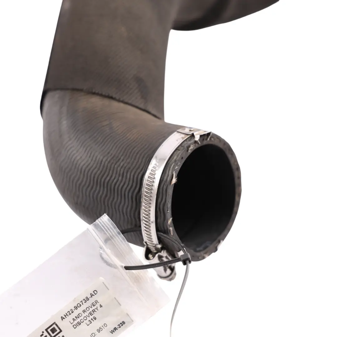 Intake Intercooler Hose 3.0 TDV6 to Land Rover Discovery 4 L319 Air with Part number AH22-9G738-AD Land Rover Discovery 4 L319 Air Intake Intercooler Hose 3.0 TDV6 - SKU AH22-9G738-AD - Part number AH22-9G738-AD