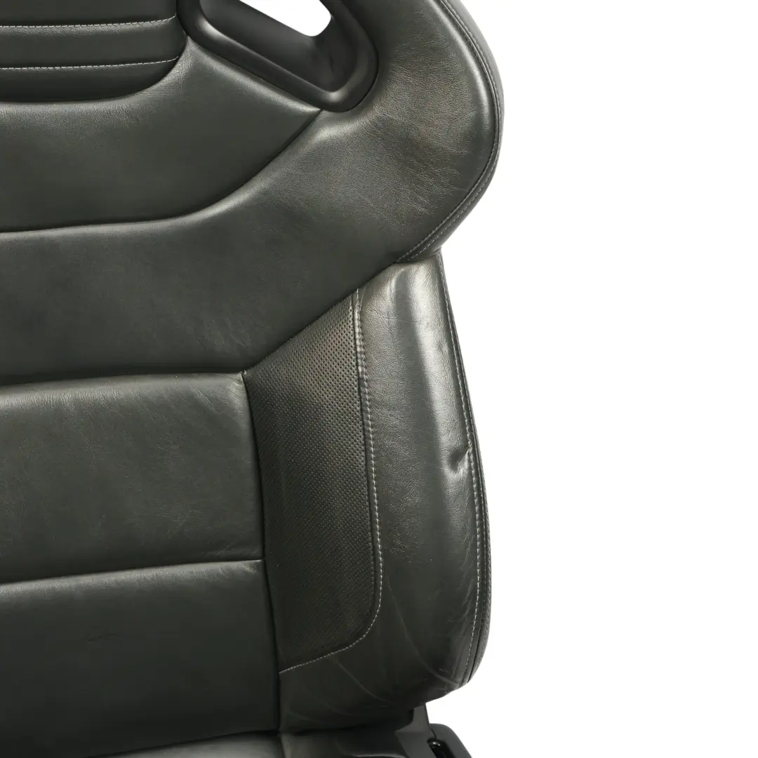 Audi RS4 B7 Fotele Kanapa Grzane Sport Skóra Valcona Czarne Komplet Zestaw - SKU AUDI-RS4-B7-SEATS-LEATHER-VALCONA-SET - Numer Części AUDI-RS4-B7-SEATS-LEATHER-VALCONA-SET