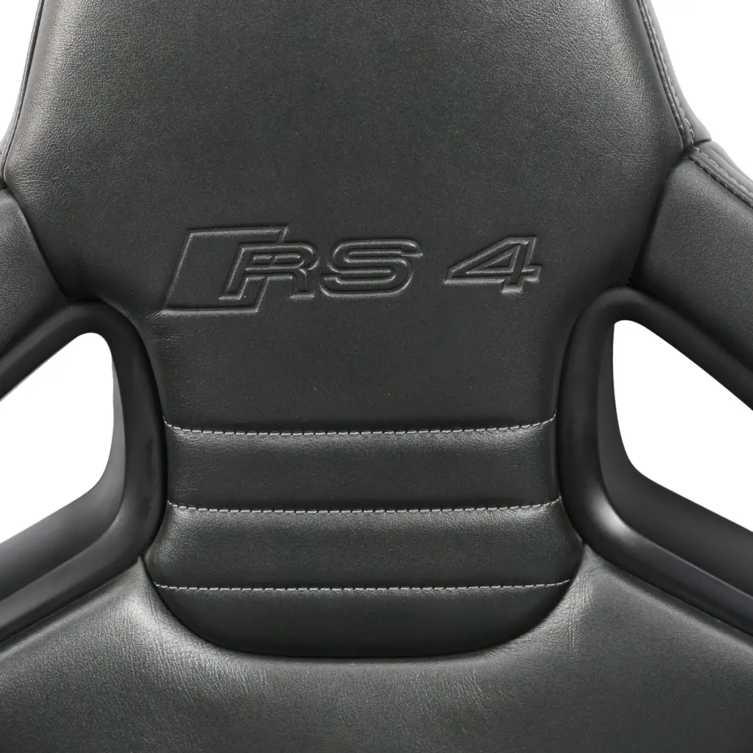 Audi RS4 B7 Sedili Anteriori Posteriori Riscaldati Sport Pelle Valcona Neri - SKU AUDI-RS4-B7-SEATS-LEATHER-VALCONA-SET - Numero di parte AUDI-RS4-B7-SEATS-LEATHER-VALCONA-SET