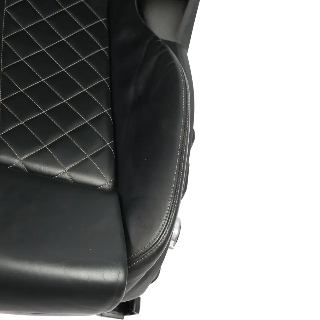 Audi S5 F5 Front Rear Seats Bench Sofa Electric Heated Leather Black Grey SET - SKU AUDI-S5-F5-SEAT-SPORT-LEATHER-SET - Part number AUDI-S5-F5-SEAT-SPORT-LEATHER-SET