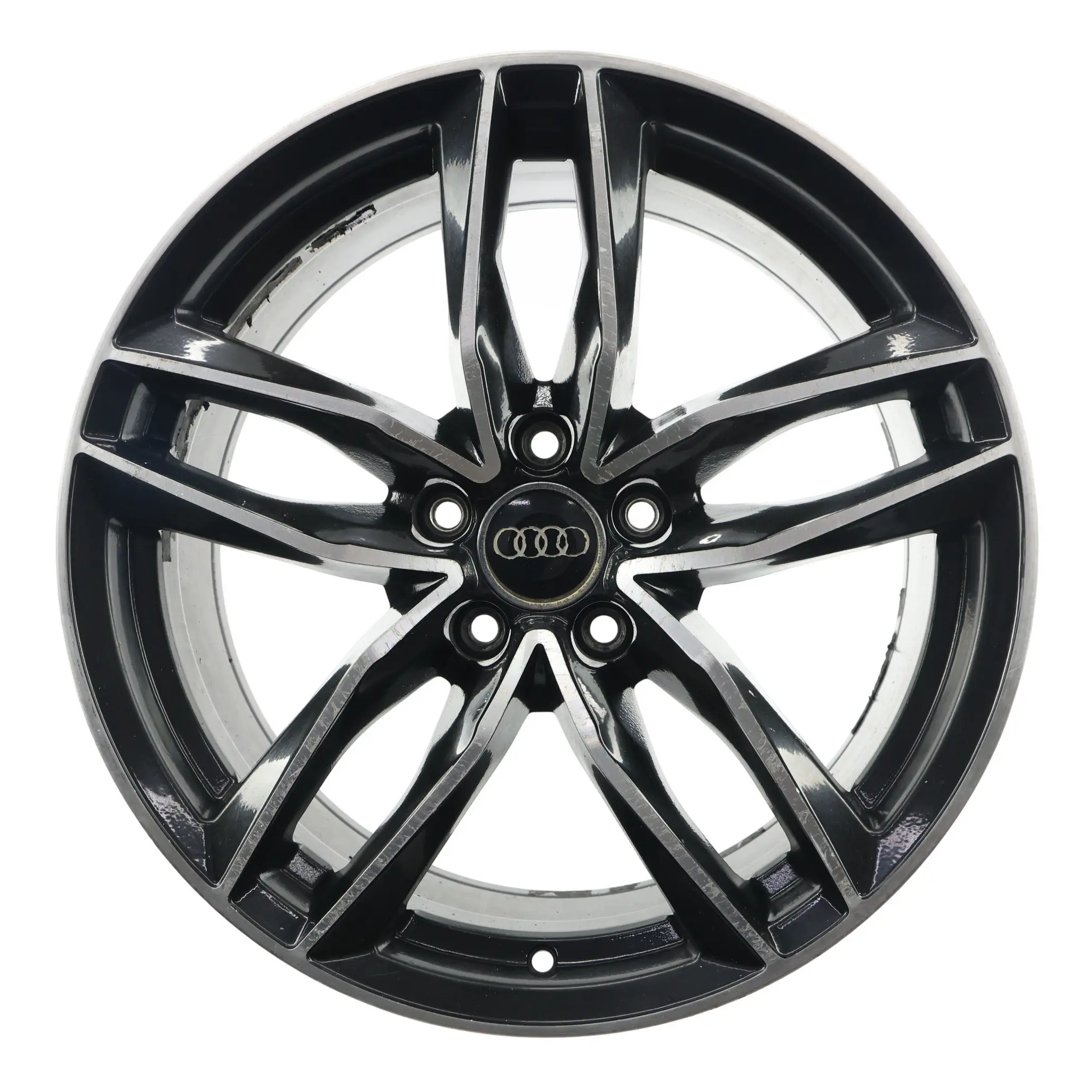 Unbranded Cerchione Lega Bicolore Argento Nero 18" 8J ET:42