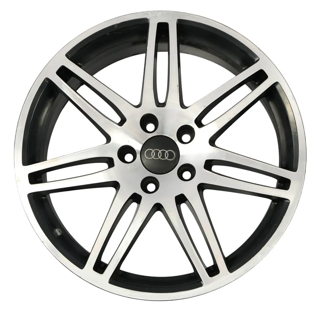 Unbranded Cerchio Lega Argento Bicolore Nero VIA 18" 8J SET - SKU AUDI-VIA-18-SET - Numero di parte AUDI-VIA-18-SET