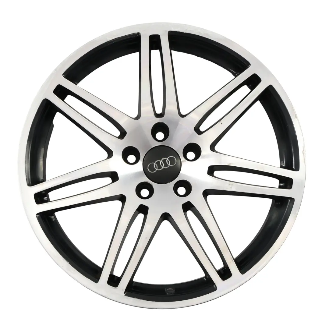 Bicolor Black Alloy Wheel Rim VIA 18" 8J SET to Audi Silver with Part number AUDI-VIA-18-SET Audi Silver Bicolor Black Alloy Wheel Rim VIA 18" 8J SET - SKU AUDI-VIA-18-SET - Part number AUDI-VIA-18-SET