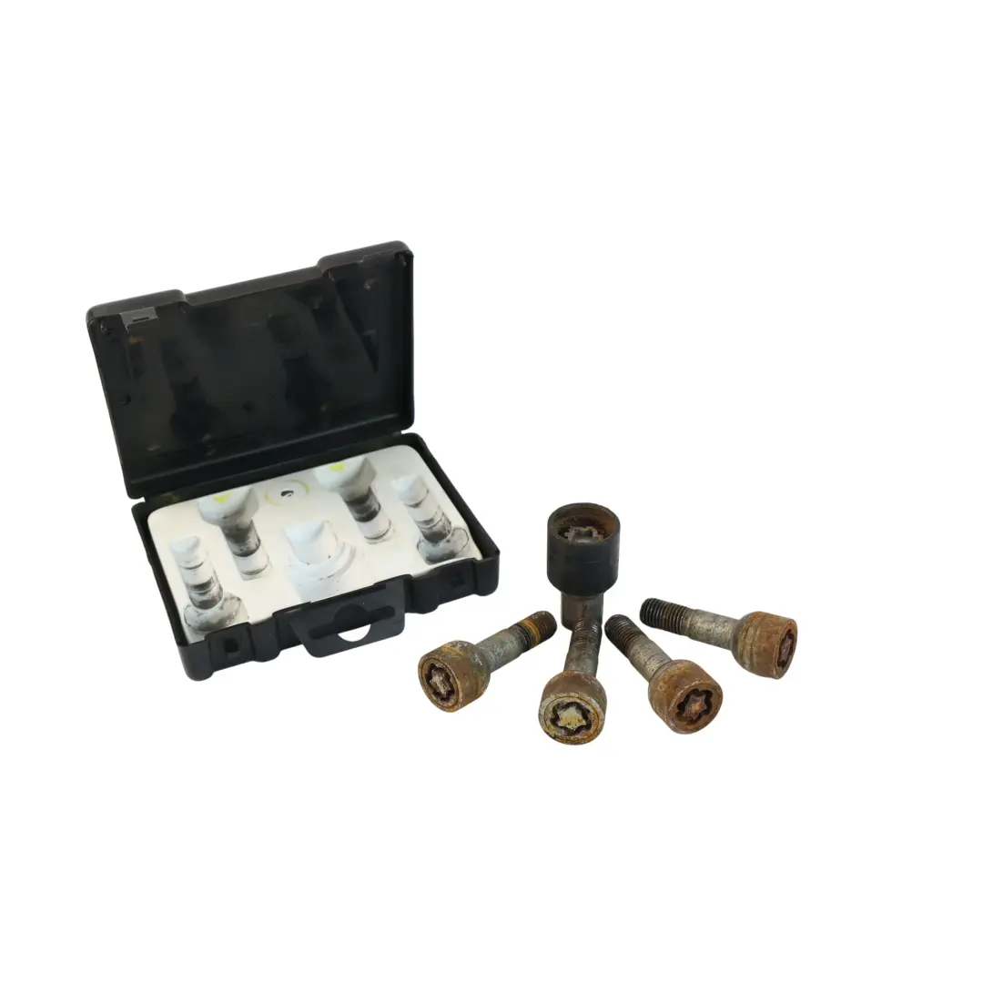 Bolts Rear Front Box Set to Mercedes W169 W204 W211 Wheel with Part number B66470143 Mercedes W169 W204 W211 Wheel Bolts Rear Front Box Set - SKU B66470143-2 - Part number B66470143