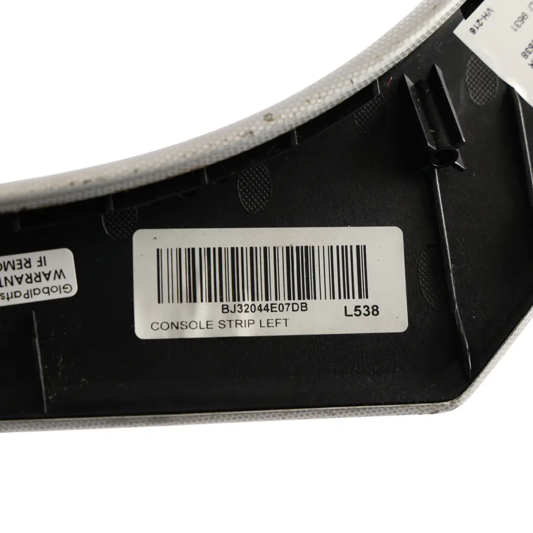 Range Rover L538 Centre Console Trim Strip Aluminium Left N/S - SKU BJ32-044E07-DB - Part number BJ32-044E07-DB