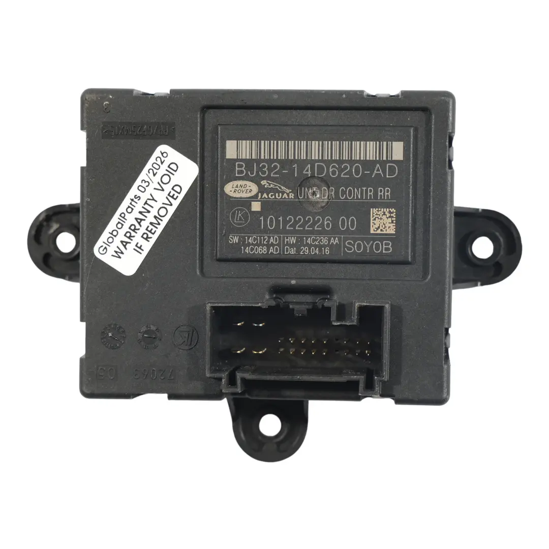 Land Rover Discovery 4 L319 Module Contrôle Porte Arrière Droite - SKU BJ32-14D620-AD - Numéro de pièce BJ32-14D620-AD