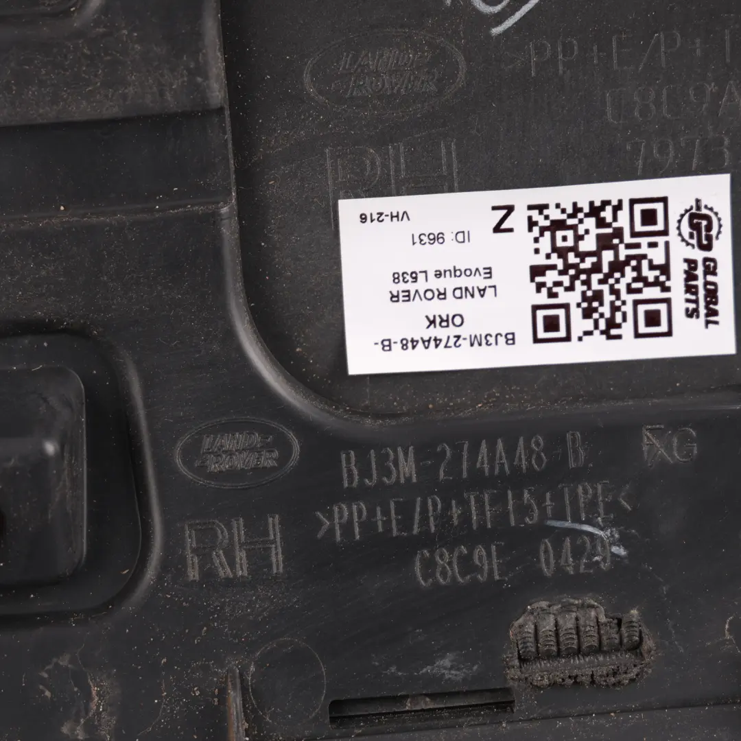 Range Rover L538 Door Moulding Rear Right O/S Orkney Grey - 949 - SKU BJ3M-274A48-BG-ORK - Part number BJ3M-274A48-B