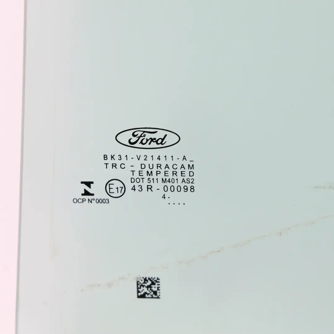 Window Glass Front Door Left N/S Glazing AS2 BK31V21411A to Ford Transit with Part number 1821928 Ford Transit Window Glass Front Door Left N/S Glazing AS2 BK31V21411A - SKU 1821928 - Part number 1821928