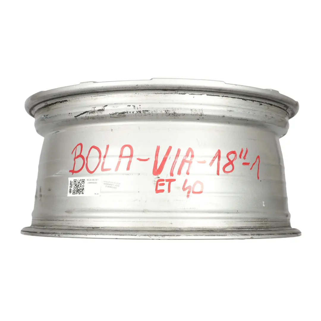 Bola FLF Llanta Aleación Plata 18" ET:40 VIA para con número de pieza BOLA-VIA-18 Bola FLF Llanta Aleación Plata 18" ET:40 VIA - SKU BOLA-VIA-18-1 - Número de pieza BOLA-VIA-18